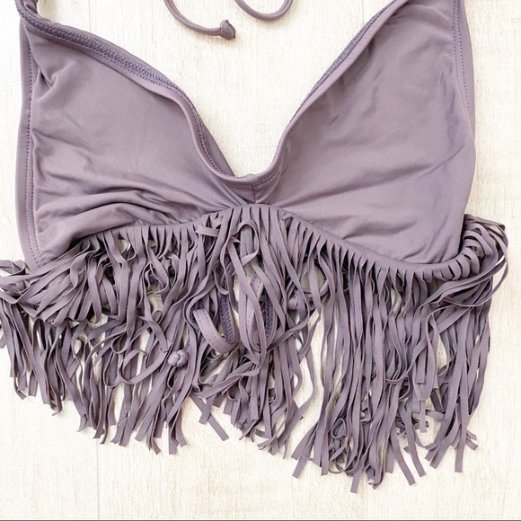 L*Space Fringe Lydia Top in Pebble - Picture 3 of 7